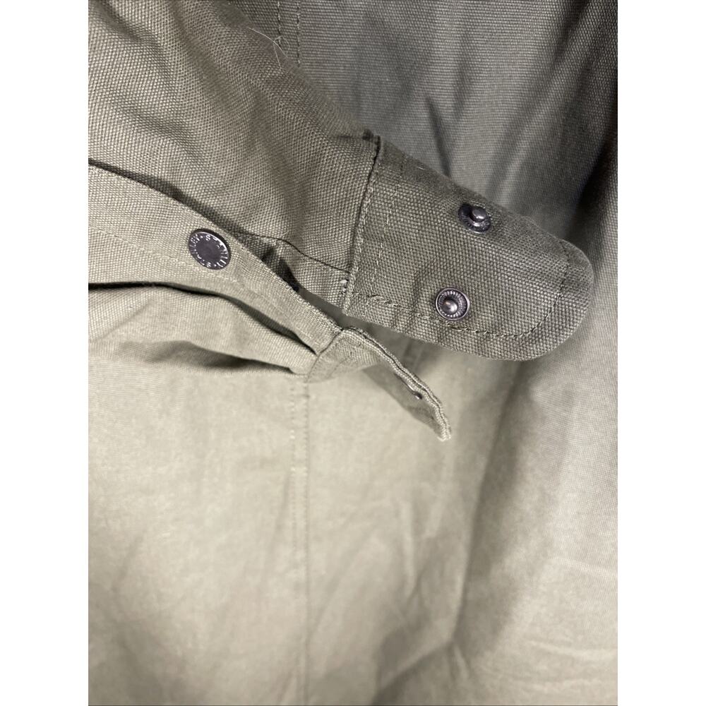 Stanley Canvas Heavy Duty Work Jacket Blanket Interior Size Large - Picture 8 of 10